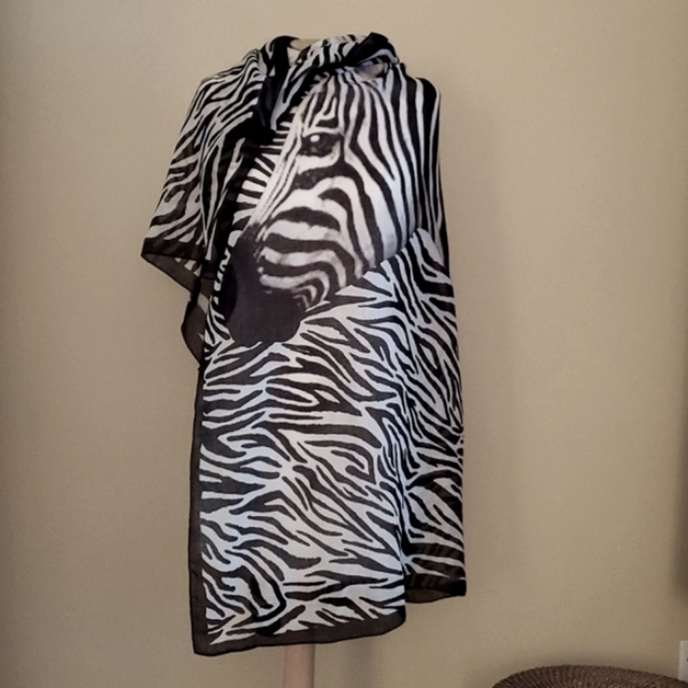 Zebra Print Scarf